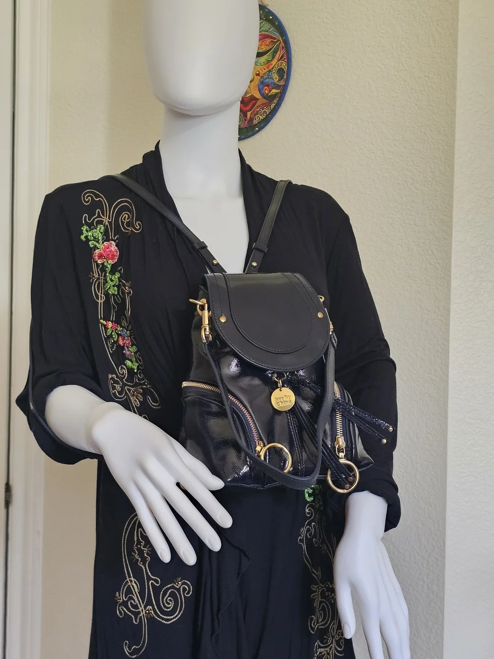 See By Chloe Patent Leather Backpack